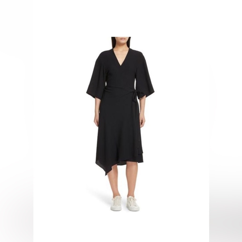 Theory Kimono Wrap Dress Crepe Women’s Size 6